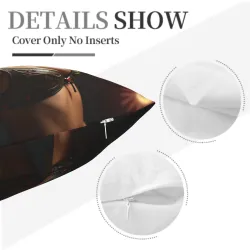 Funda de cojín de felpa 'Belleza de ensueño' - 18x18 pulgadas | OKOMALL