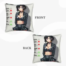 Cute Girl Plush Pillow Cover - Okomall