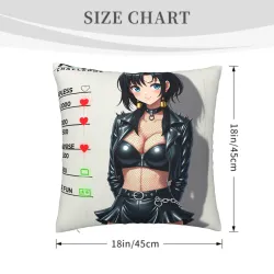 可爱的女孩毛绒抱枕套 - Okomall