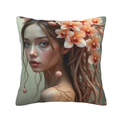Dreamy Girl Plush Pillow Cover - Okamall Dreamy Home