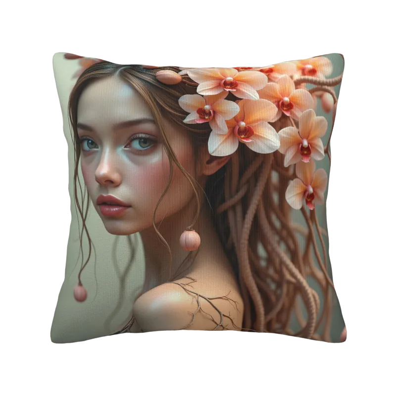 Housse de coussin en peluche Dream Girl - Okamall Maison de Rêve
