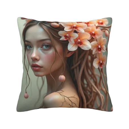 Housse de coussin en peluche Dream Girl - Okamall Maison de Rêve