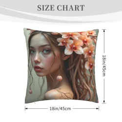 Housse de coussin en peluche Dream Girl - Okamall Maison de Rêve