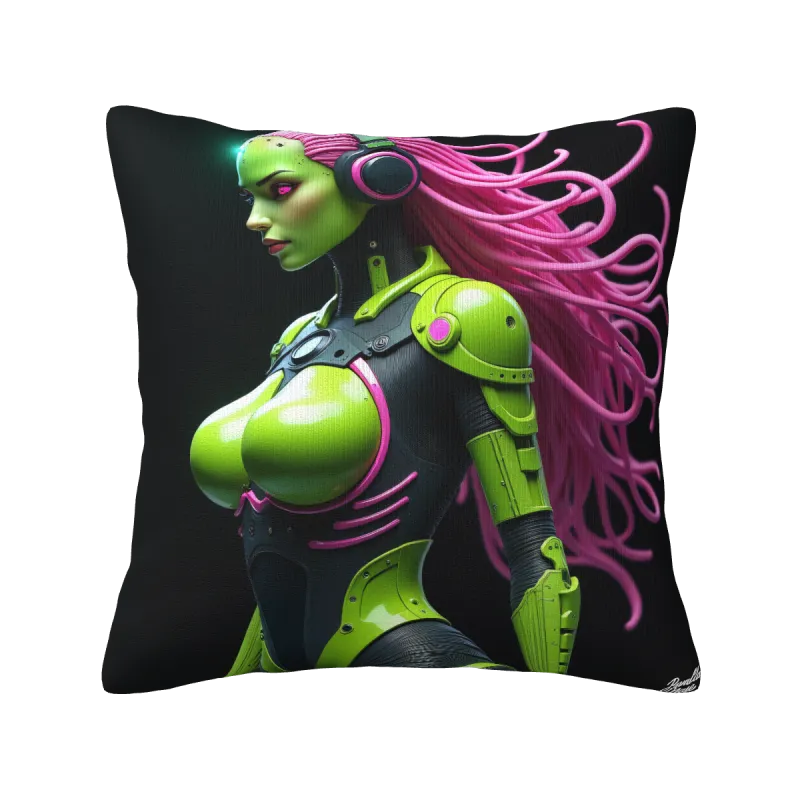 Federa Cuscino in Peluche Stile Cyberpunk per Ragazza - Okomall