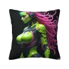 Cyberpunk Mädchen Plüsch Kissenbezug - Okomall