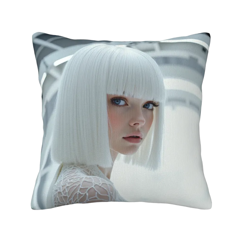 Fashion Portrait Plush Pillow Cover - okomall