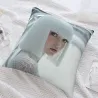 Copri-cuscino in peluche con ritratto alla moda - okomall
