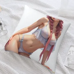 性感美女毛絨抱枕套 - 全身印花 | OKOMALL