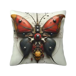 Steampunk Mechanical Butterfly Pillow Cover - Okomall