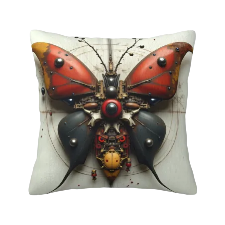 Custodia per cuscino a farfalla meccanica steampunk - Okomall