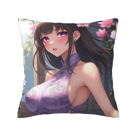 かわいい女の子テーマのぬいぐるみクッションカバー - Okomall