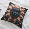 Federa per cuscino in peluche con motivo floreale astratto - okomall