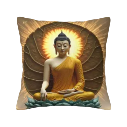Zen-Glanz Plüschkissenbezug - Okomall