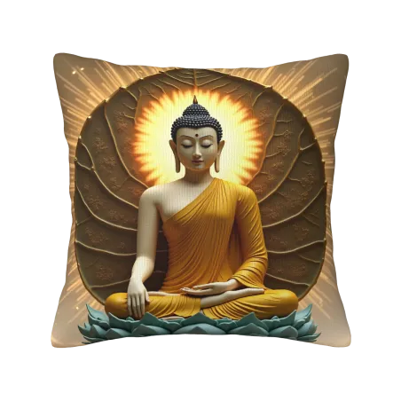 Zen-Glanz Plüschkissenbezug - Okomall