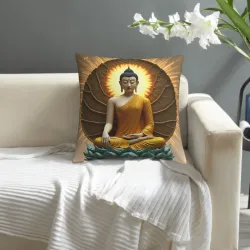 Zen-Glanz Plüschkissenbezug - Okomall