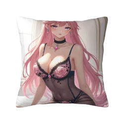 Funda de Almohada de Peluche de Chica Anime - Okomall