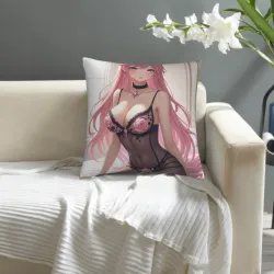 Funda de Almohada de Peluche de Chica Anime - Okomall