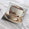Funda de cojín de felpa con textura abstracta de fluidos - Okomall