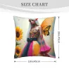 Housse de coussin en peluche à motif de fille de rêve - Okomall