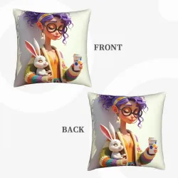 Funda de Almohada de Peluche Kawaii para Niña - Corazón Cálido | OkO mall