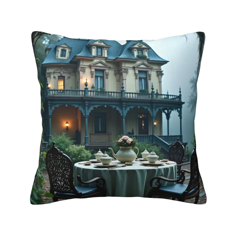 Coussin moelleux à motifs de jardin style victorien, double face - Okomall