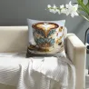 Housse de coussin en peluche à fleurs abstraites - 45x45 cm | Okomall