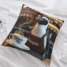 Süßer Plüsch-Kissenbezug mit Pinguin-Motiv - 18x18 Zoll | OKOMALL