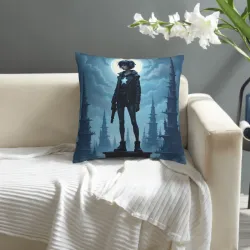 Housse de Coussin Peluche Cyberpunk Fille - Okomall