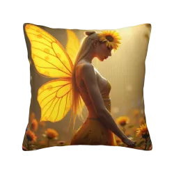 Dreamy Girl Plush Pillow Cover - Okomall