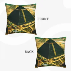 Exquisite Vintage Cityscape Plush Pillow Cover - okomall