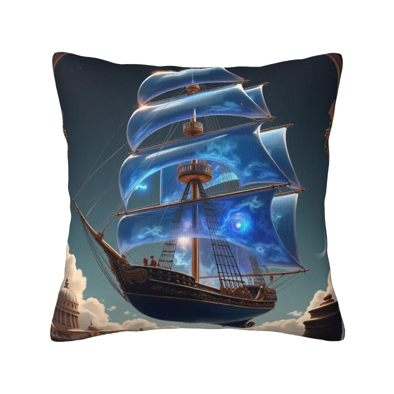 Funda de Cojín de Felpa Paisaje Marino de Ensueño - Okomall