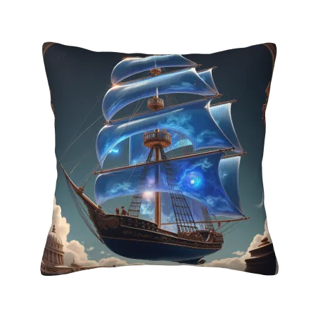Federa Cuscino in Peluche Paesaggio Marino da Sogno - Okomall