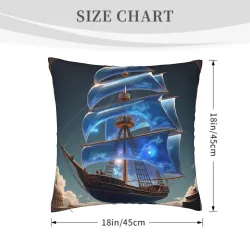 Funda de Cojín de Felpa Paisaje Marino de Ensueño - Okomall