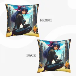 Housse de coussin Steampunk Girl - Okomall