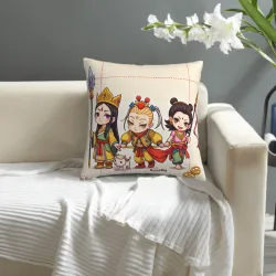 무사 디자인 쿠션 커버 - 18x18인치 - Okomall