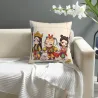 Federa cuscino con motivo samurai - 18x18 pollici - Okomall