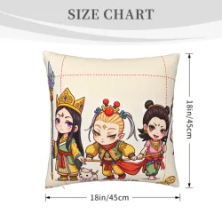 Samurai Pattern Pillow Cover - 18x18 inch - Okomall