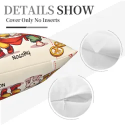 무사 디자인 쿠션 커버 - 18x18인치 - Okomall