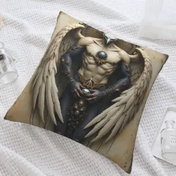 Housse de coussin à motif de tatouage - 18x18 pouces | OKOMALL