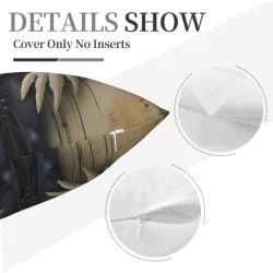 Funda de cojín con diseño de tatuaje - 18x18 pulgadas | OKOMALL