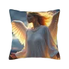 Housse de coussin en peluche avec motif d'auréole magique - Okomall