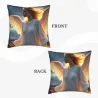 Housse de coussin en peluche avec motif d'auréole magique - Okomall