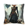 Federa cuscino in stile Steampunk per ragazza - Okomall