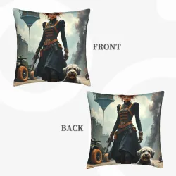 Federa cuscino in stile Steampunk per ragazza - Okomall