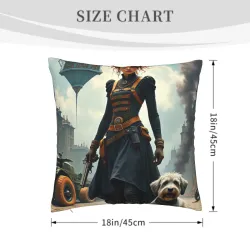 Housse de coussin style Steampunk pour fille - Okomall
