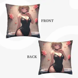 可爱少女主题毛绒抱枕套 - Okomall