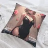 Funda de cojín de peluche con tema de chica bonita - Okomall