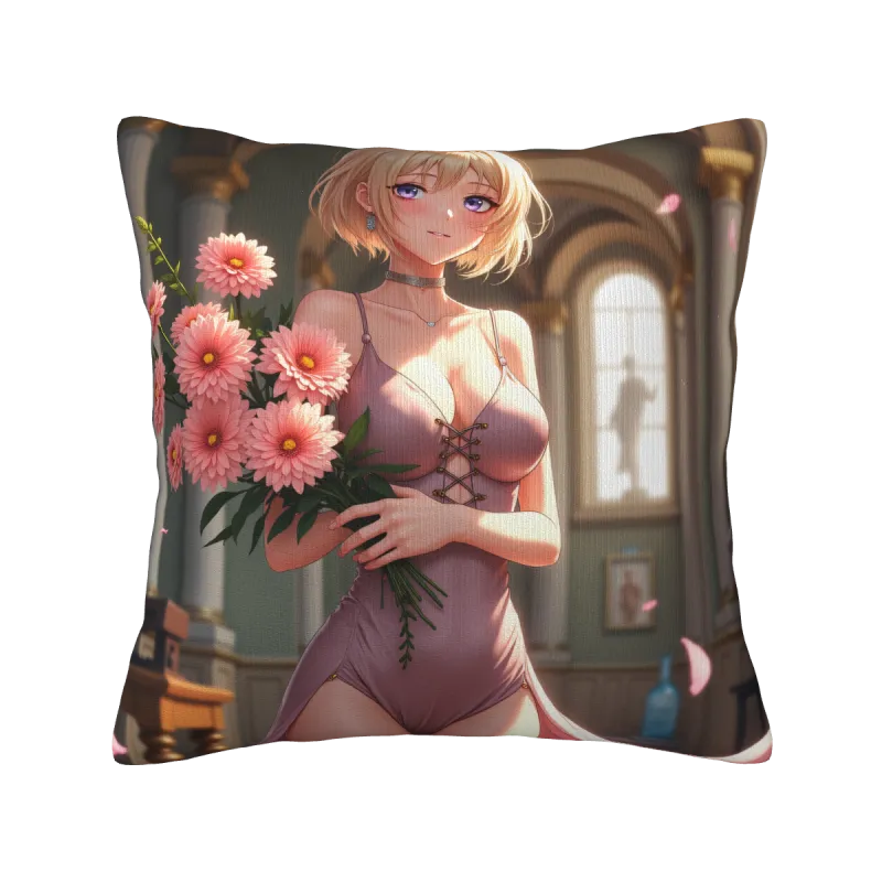 Copri Cuscino in Peluche Ragazza Anime - Okomall