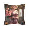 Housse de Coussin en Peluche Fille d'Anime - Okomall