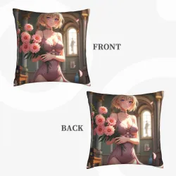 Copri Cuscino in Peluche Ragazza Anime - Okomall